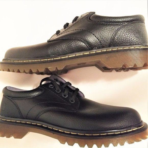 NWT Men shoes Dr Martens 11,12 DOCS Work or casual Black Leather LM001 Ashfield\